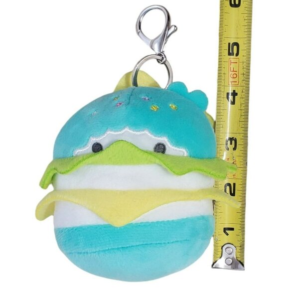 Sanrio Plush Burger Charm Clip Kidrobot Jacket Backpack Zipper Pull Key KiKi - Picture 9 of 9